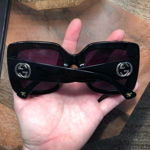 GG Black Oversized Sunglasses